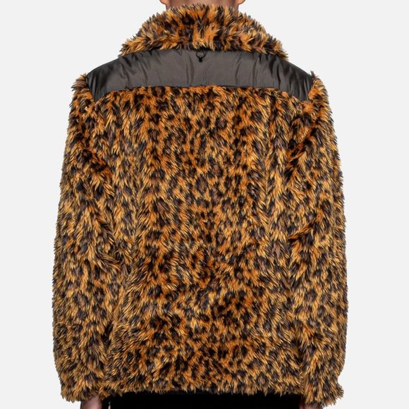 CLOT Leopard Print Puffer Bubble Coat - Picture 2 of 8